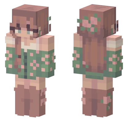 Falling Strawberries RCE Minecraft skin