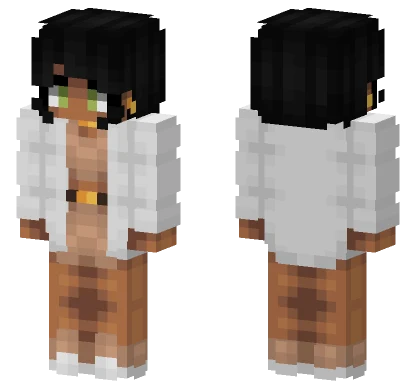 Fancy Dressed Afro Woman Minecraft skin