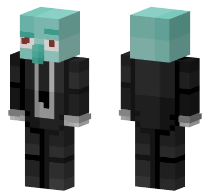Fancy Squidward Minecraft skin
