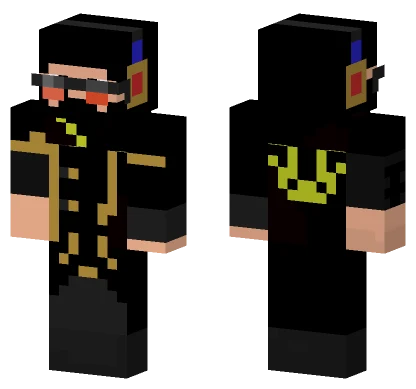 Fbreatherm1 Black Uniform Minecraft skin