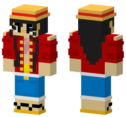 Fem Luffy Minecraft skin