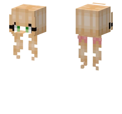 Female Bleach Blonde Pigtails Minecraft skin