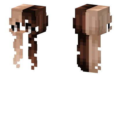 Female Blonde Dark Brown V3 Minecraft skin