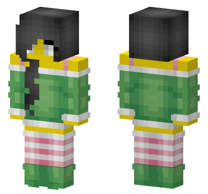 Female Christmas Day Minecraft skin