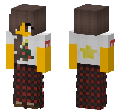 Female Christmas Outfit Minecraft skin