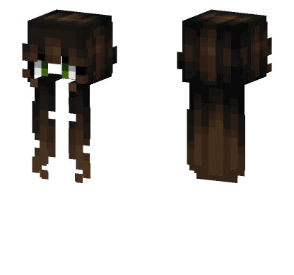 Female Dark Brown Ombre Minecraft skin