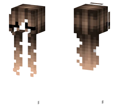 Female Dark Brunette Ombre Minecraft skin