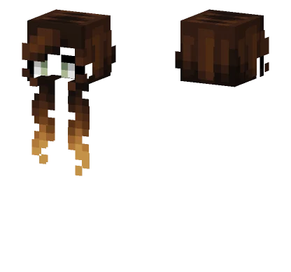 Female Dark Chocolate Ombre Minecraft skin