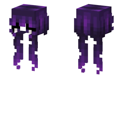 Female Dark Coven Purple Pigtails Minecraft skin