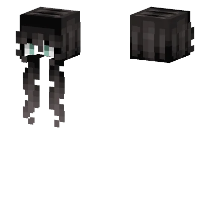 Female Dark Silt Fade Minecraft skin
