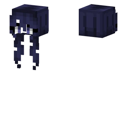 Female Dark Sky Blue Minecraft skin