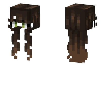 Female Dark Wooded Brown V2 Minecraft skin