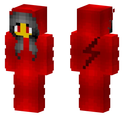 Female Deltacore Onesie Red Minecraft skin