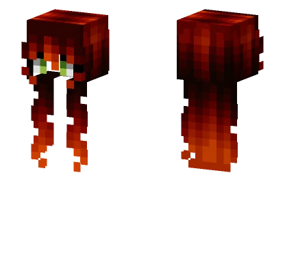 Female Dragon Scale Redhead Minecraft skin