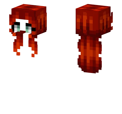 Female Fire Ember Fade Minecraft skin