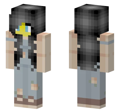 Female Flower Overalls Minecraft skin