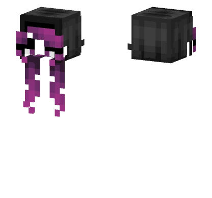 Female Hb Black Magenta Minecraft skin