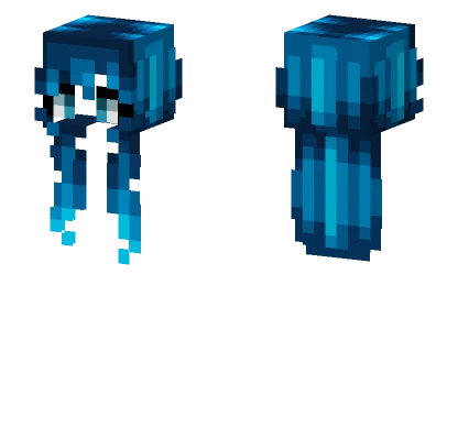 Female HB Blue Camo Fade V2 Minecraft skin