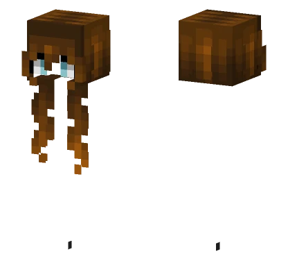 Female HB Caramelized Long Bangs Minecraft skin