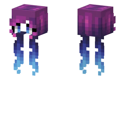Female HB Cosmic Purple Blue Minecraft skin