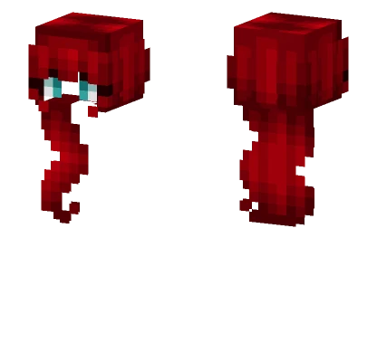 Female HB Curly Wavy Red Fade Minecraft skin