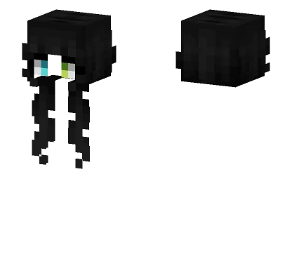 Female HB Cut Black Bangs Minecraft skin