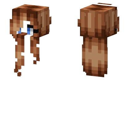 Female HB Dark Brown Ombre Fade Minecraft skin
