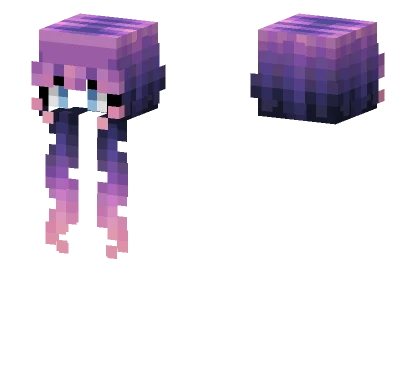 Female Hb Extreme Pink Purple Ombre Minecraft skin