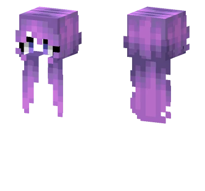 Female HB Fairytale Purple Ombre Pink Minecraft skin