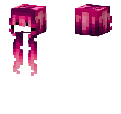 Female HB Jaw Breaker Purple Pink Fade Minecraft skin