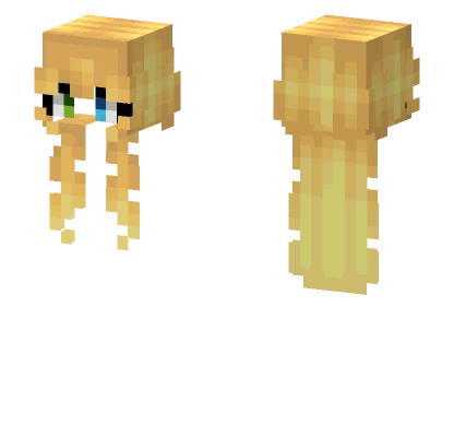 Female HB Long Golden Blonde Minecraft skin