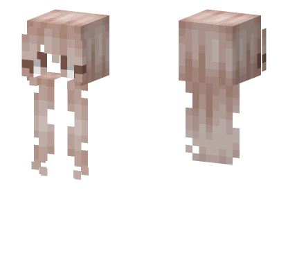 Female Hb Long Light Coconut Brown Minecraft skin