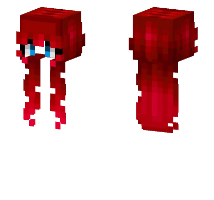 Female HB Long Ruby Redhead Minecraft skin