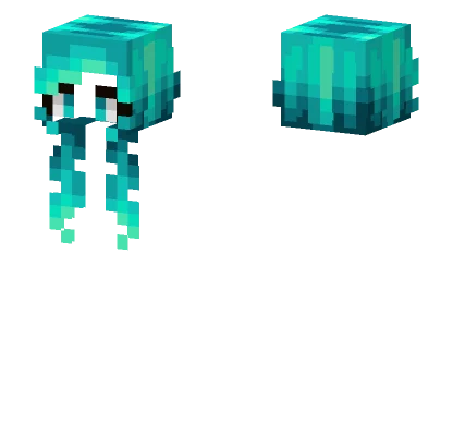 Female Hb Neon Cyan Minecraft skin