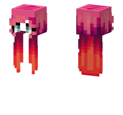 Female HB Pink Flame V5 Minecraft skin