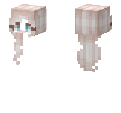 Female HB Platinum White Blonde Minecraft skin