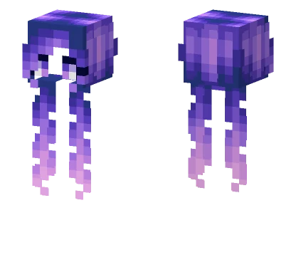 Female HB Purple Magic Fade Pigtails Minecraft skin