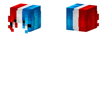Female Hb Red White Blue Minecraft skin