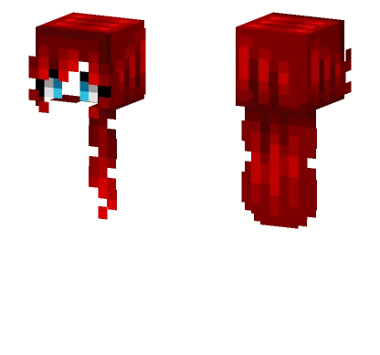 Female HB Ruby Red Hair Minecraft skin