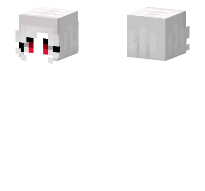 Female HB Short Albino White Minecraft skin