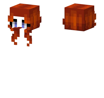 Female HB Short Ginger Fade Minecraft skin