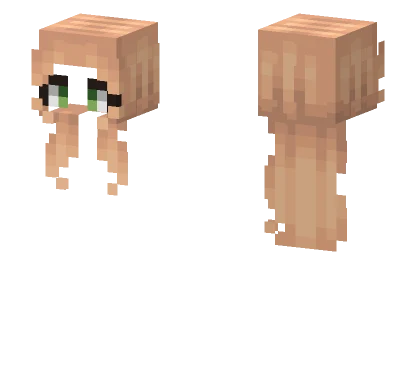 Female HB Short Long Blonde Fade Minecraft skin
