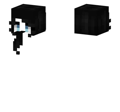 Female Hb Short Midnight Black Minecraft skin