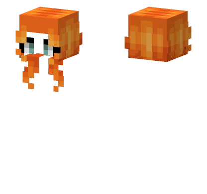 Female HB Short Pure Ginger Fade Minecraft skin