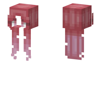 Female HB Split Fade Strawberry Red Minecraft skin