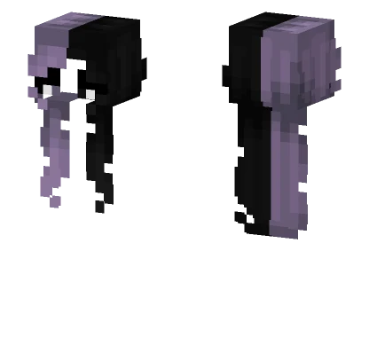 Female HB Spooky Black Purple Minecraft skin
