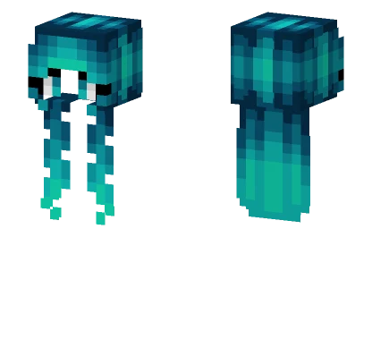 Female HB Teal Fade Minecraft skin