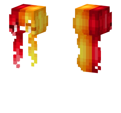 Female Hb Trio Red Orange Yellow V2 Minecraft skin