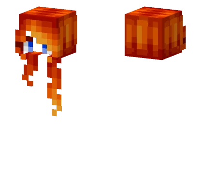 Female Lava Fade Minecraft skin