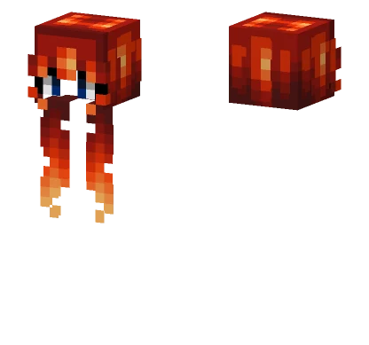 Female Lava Flow Minecraft skin